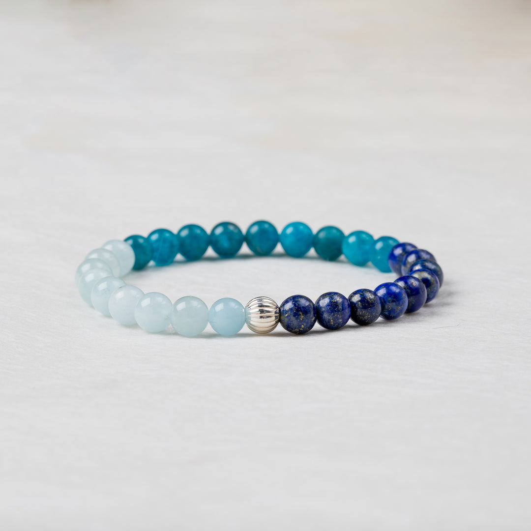 Mystic Blue Gemstone Bracelet 6mm