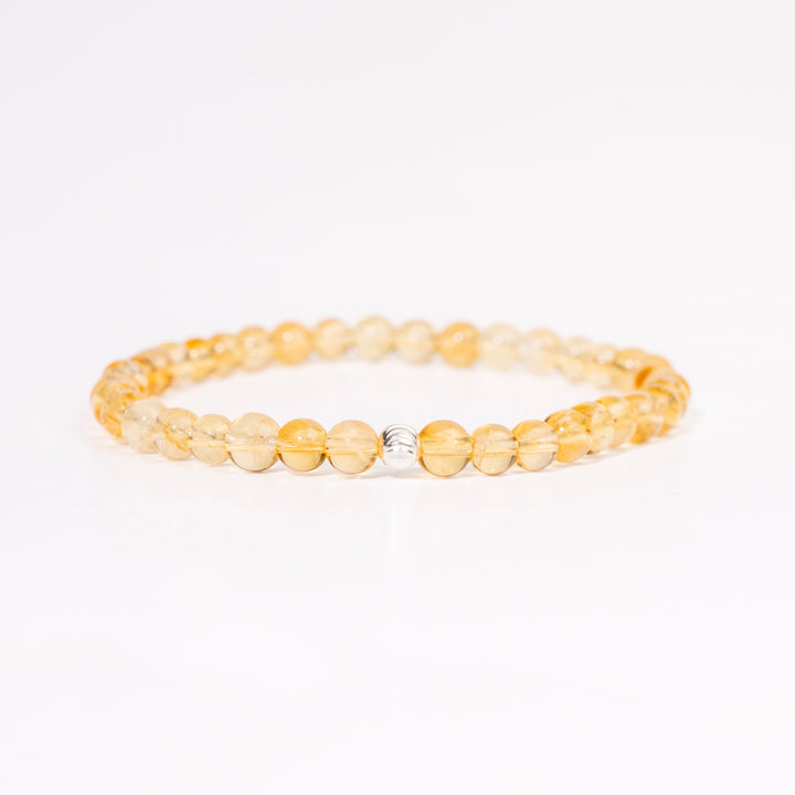 Citrine Gemstone Bracelet 4mm