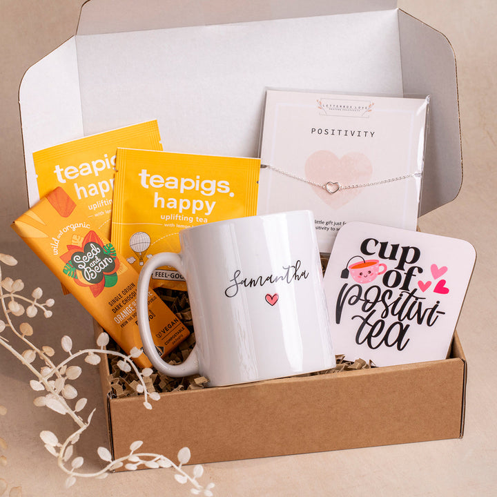 Positivi-Tea Gift Box with Coaster