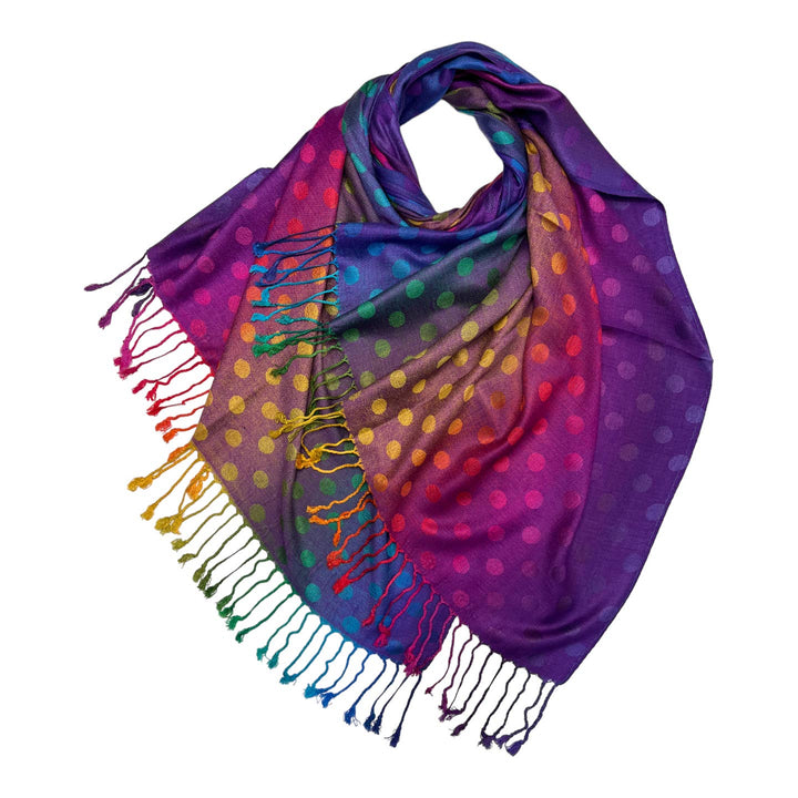 Rainbow Pashmina Scarf - Calm Gift Set