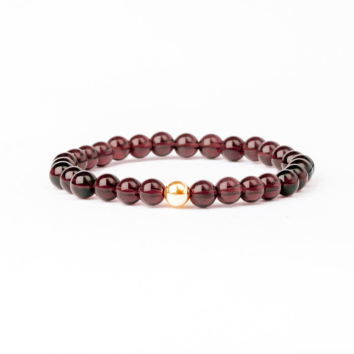 Garnet Essential Bracelet 6mm