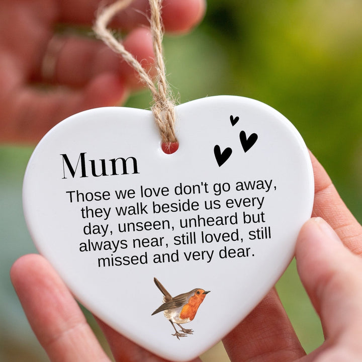 In Memory of Mum - Robins Appear When Loved Ones Are Near