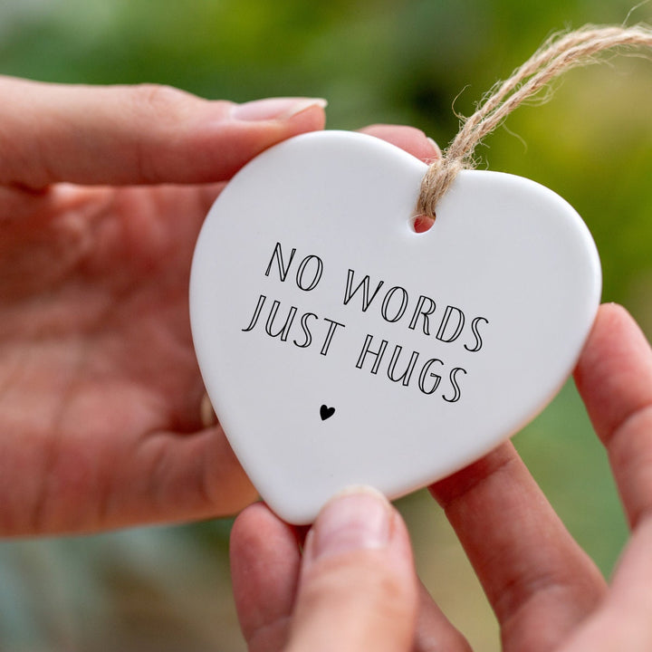 Heart Ceramic Keepsake - No Words Just Hugs