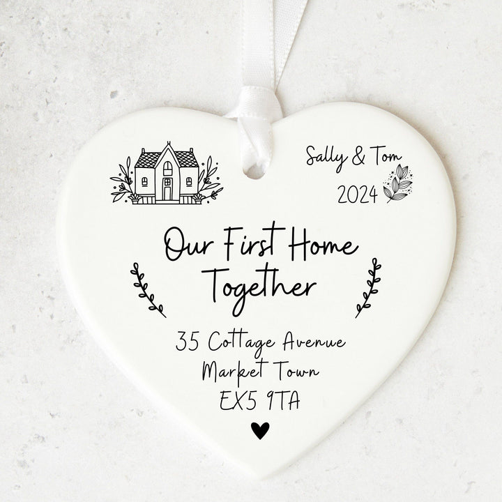 Our First Home Together Heart Ceramic Keepsake