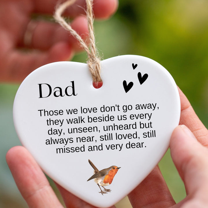 Robin Ornament Gift In Loving Memory of Dad