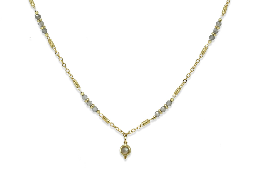 Labradorite Luna Gemstone Necklace
