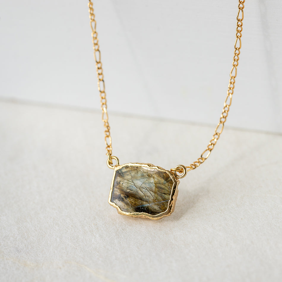 Labradorite Layered Necklace Set