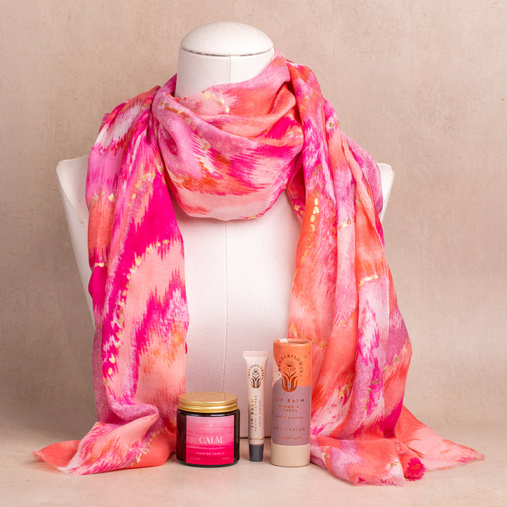 Fuchsia Scarf - Calm Gift Set - Djuna Studios