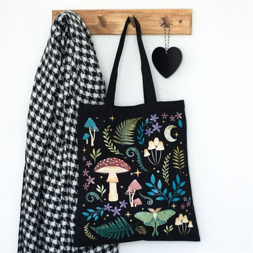 Dark Forest Print Polycotton Tote Bag - Djuna Studios