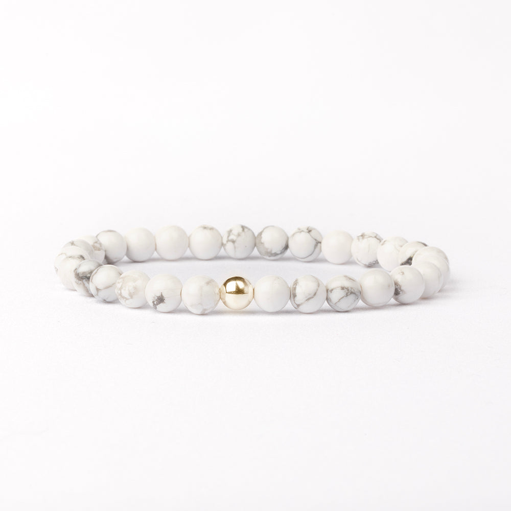 White Howlite Essential Bracelet 6mm