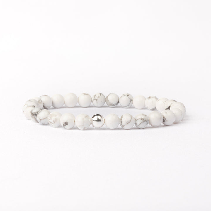 White Howlite Essential Bracelet 6mm