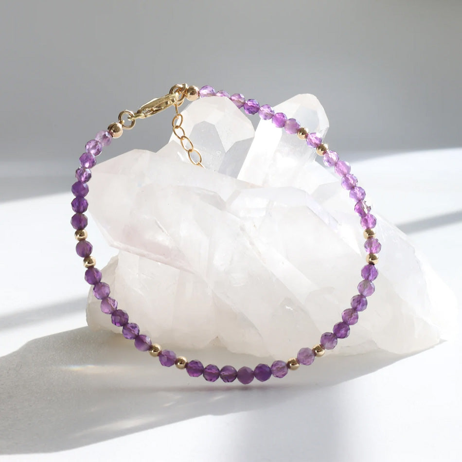 Amethyst Dainty Bracelet - Djuna Studios