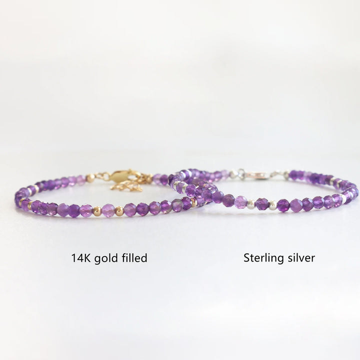 Amethyst Dainty Bracelet - Djuna Studios