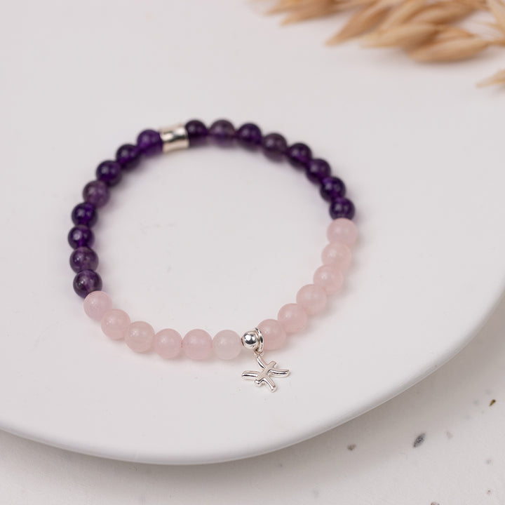 Pisces Birthstone Gemstone Bracelet