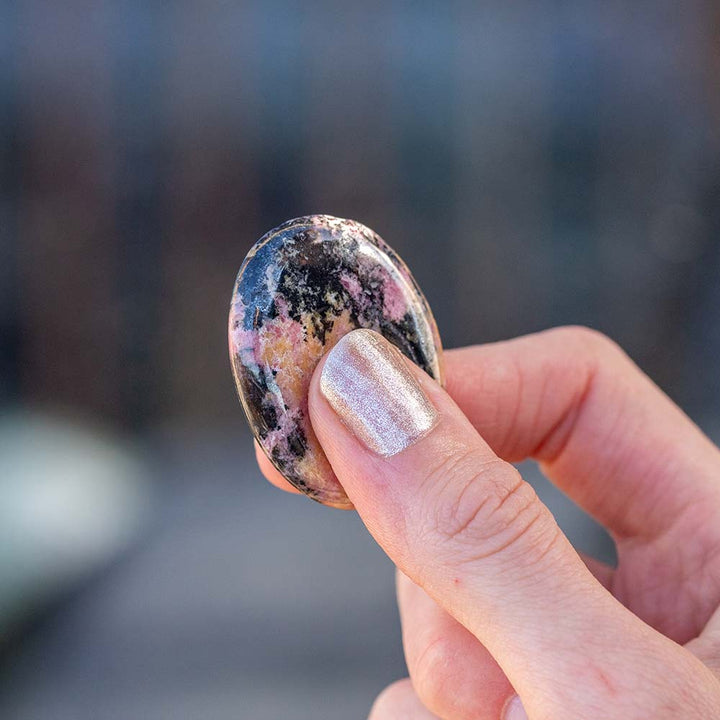 Rhodonite Thumb Stone