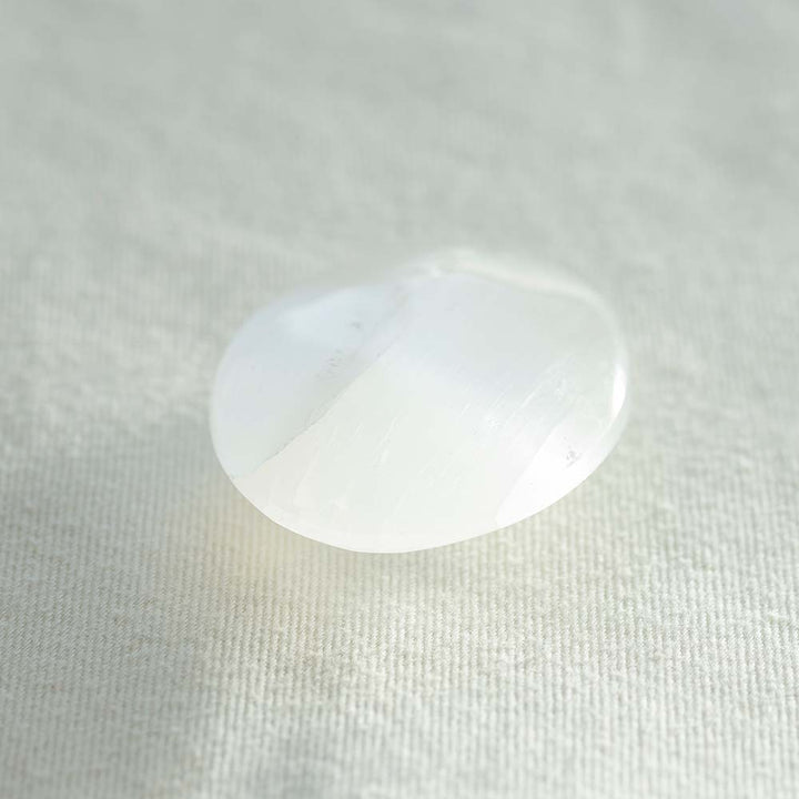 Selenite Thumb Stone